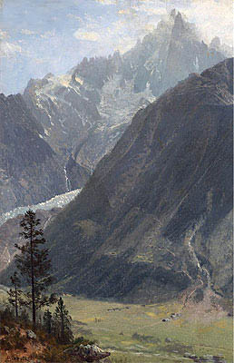 Mountain Landscape, undated | Bierstadt | Painting Reproduction