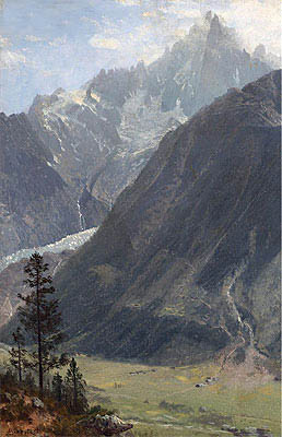Mountain Landscape | Bierstadt | Painting Reproduction