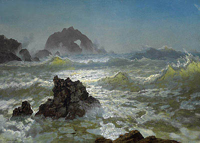 Seal Rock, Kalifornien | Bierstadt | Gemälde Reproduktion