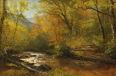 Brook in Woods, n.d. | Bierstadt | Painting Reproduction