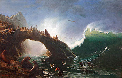 Farallon Island | Bierstadt | Painting Reproduction