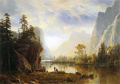 Yosemite Valley, 1863 | Bierstadt | Gemälde Reproduktion