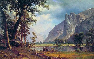 Yosemite Valley, 1866 | Bierstadt | Gemälde Reproduktion
