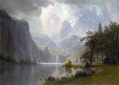 In den Bergen | Bierstadt | Gemälde Reproduktion