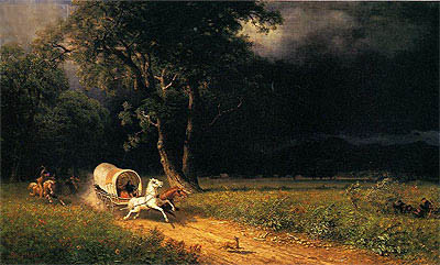 The Ambush, 1876 | Bierstadt | Gemälde Reproduktion