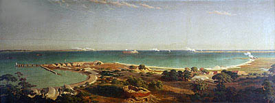 Bombardement von Fort Sumter | Bierstadt | Gemälde Reproduktion