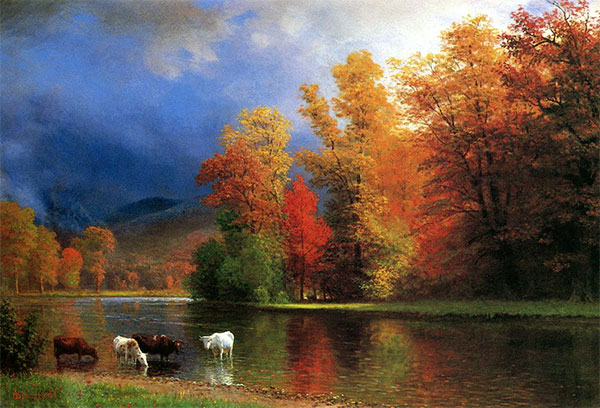On the Saco, undated | Bierstadt | Painting Reproduction