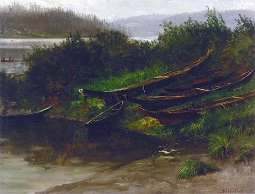 Alaska (Boote des Nordens), 1864 | Bierstadt | Gemälde Reproduktion
