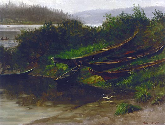 Alaska (Boote des hohen Nordens) | Bierstadt | Gemälde Reproduktion