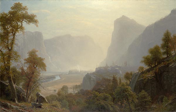 Das Hetch-Hetchy-Tal, Kalifornien | Bierstadt | Gemälde Reproduktion