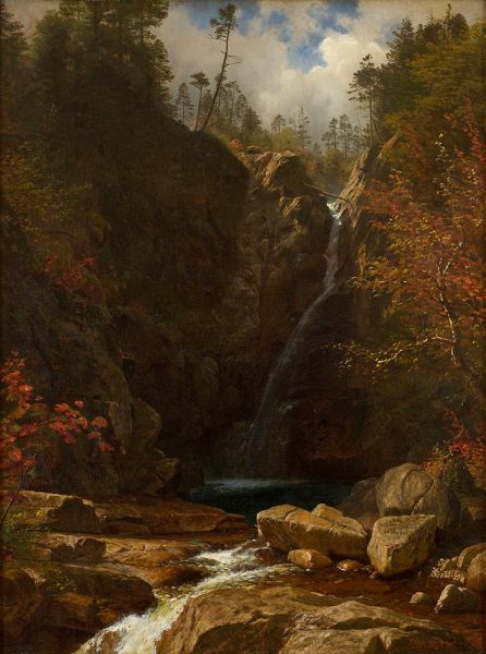 Glen Ellis Falls, 1869 | Bierstadt | Painting Reproduction
