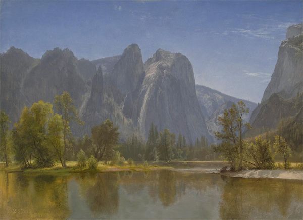 Im Yosemite, n.d. | Bierstadt | Gemälde Reproduktion