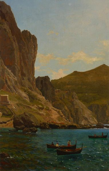 Capri, 1857 | Bierstadt | Gemälde Reproduktion