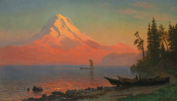 Mount Hood, Oregon, 1860s | Bierstadt | Painting Reproduction