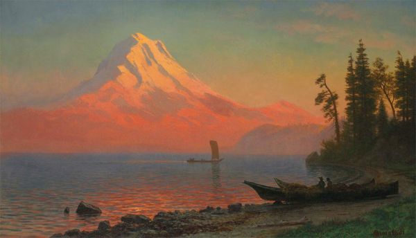 Mount Hood, Oregon | Bierstadt | Painting Reproduction
