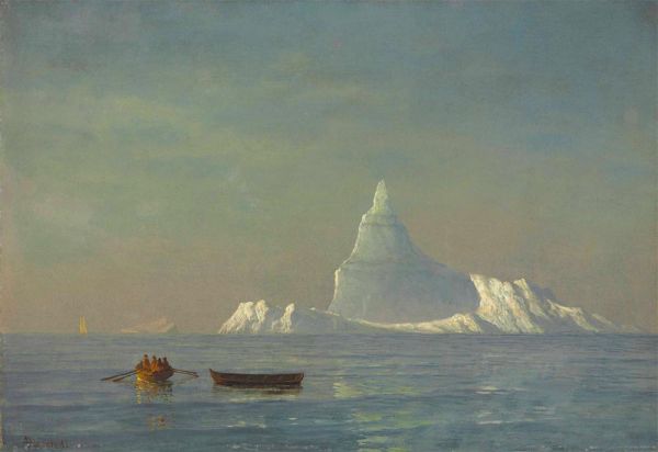 Icebergs, c.1883 | Bierstadt | Painting Reproduction
