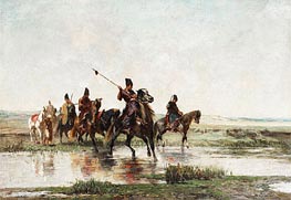 Horsemen, c.1855/57 von Alberto Pasini | Gemälde-Reproduktion