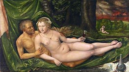 Lot and His Daughters, 1537 von Albrecht Altdorfer | Gemälde-Reproduktion