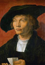 Portrait of Bernhard von Reesen, 1521 von Durer | Gemälde-Reproduktion