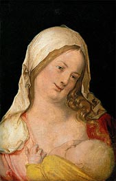 Maria mit Kind an der Brust, 1503 von Durer | Gemälde-Reproduktion