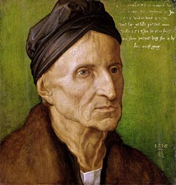 Portrait of Michael Wolgemut, 1516 by Durer | Painting Reproduction