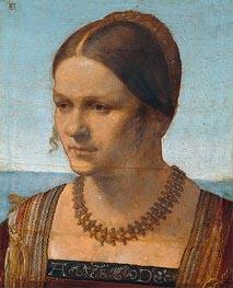 Bildnis einer jungen Venezianerin, 1506 von Durer | Gemälde-Reproduktion