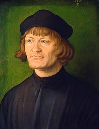 Portrait of a Clergyman (Johann Dorsch), 1516 by Durer | Painting Reproduction