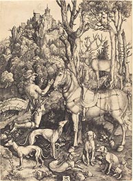 Heiliger Eustace, c.1500/01 von Durer | Gemälde-Reproduktion