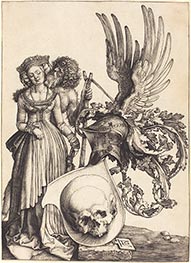 Coat of Arms with a Skull | Durer | Painting Reproduction