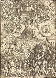 Die Öffnung des fünften und sechsten Siegels, c.1496/98 von Durer | Gemälde-Reproduktion