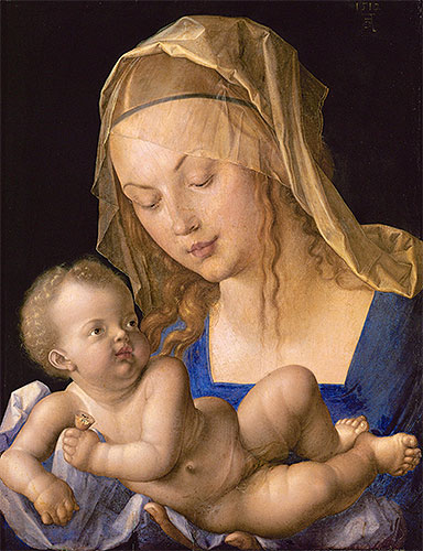 Virgin and Child with Half a Pear, 1512 by Durer | Painting Reproduction