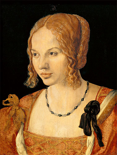 Brustbild einer jungen Venezianerin, 1505 | Durer | Gemälde Reproduktion