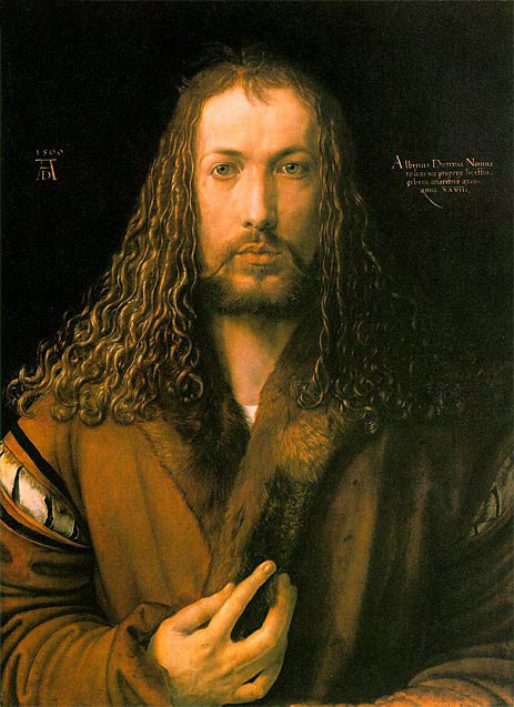 Self Portrait at 28, 1500 | Durer | Painting Reproduction