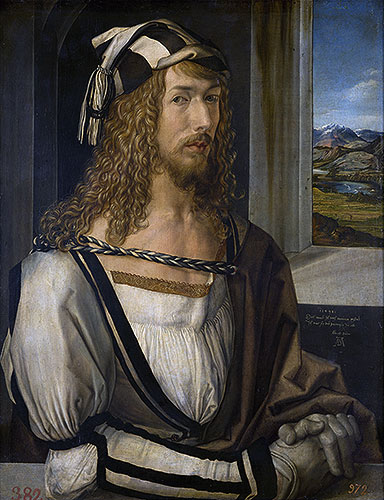 Self Portrait at 26, 1498 by Durer | Painting Reproduction
