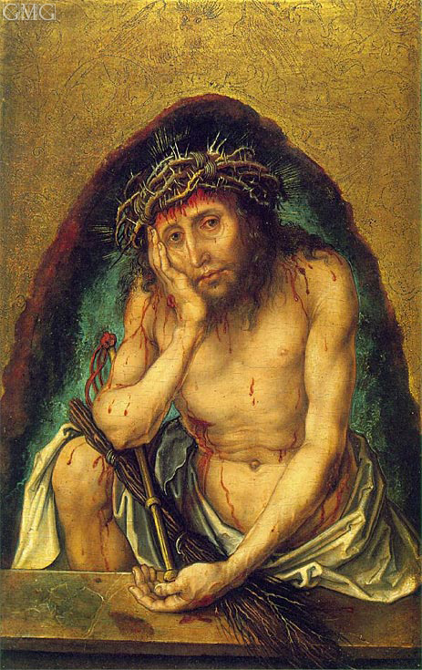Christ as the Man of Sorrows, c.1493 by Durer | Painting Reproduction