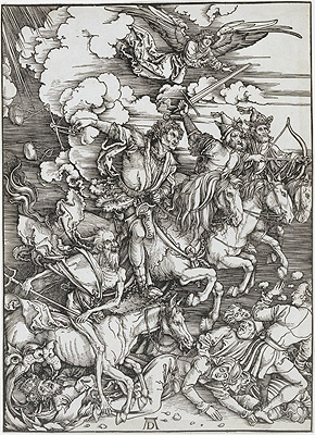 The Four Horsemen from the Apocalypse, 1498 | Durer | Gemälde Reproduktion
