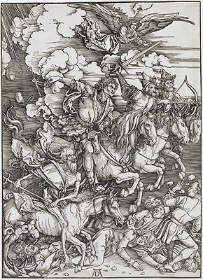 The Four Horsemen from the Apocalypse, 1498 by Durer | Painting Reproduction