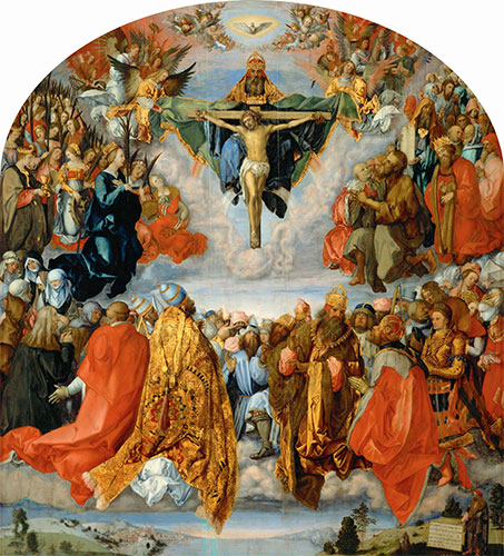 Allerheiligenbild (Landauer Altar), 1511 | Durer | Gemälde Reproduktion