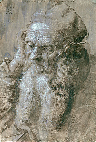 Portrait of an Old Man (Study for a Saint), 1521 | Durer | Painting Reproduction