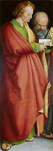 Saints Peter and John the Evangelist, 1526 | Durer | Gemälde Reproduktion