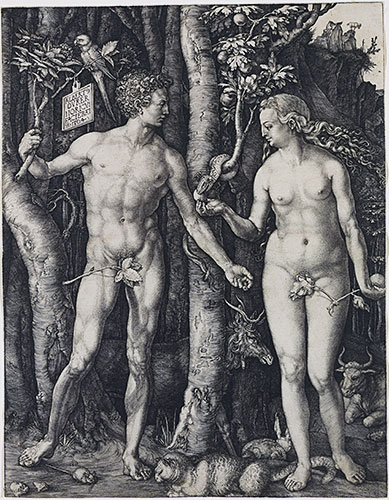 Adam and Eve, 1504 | Durer | Gemälde Reproduktion