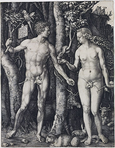 Adam and Eve | Durer | Painting Reproduction