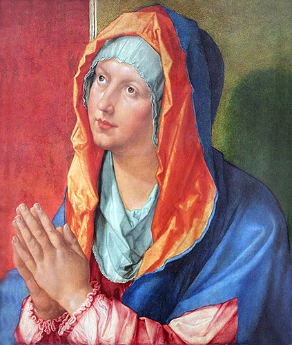 The Virgin Mary in Prayer, 1518 | Durer | Painting Reproduction