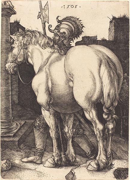 Large Horse, 1505 | Durer | Painting Reproduction