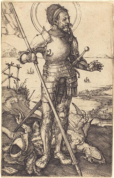 Heiliger George stehend, c.1507/08 | Durer | Gemälde Reproduktion