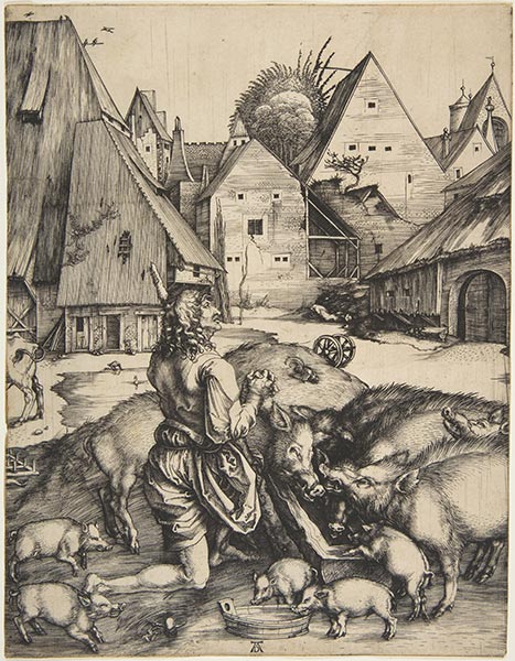 Der verlorene Sohn, c.1496 | Durer | Gemälde Reproduktion