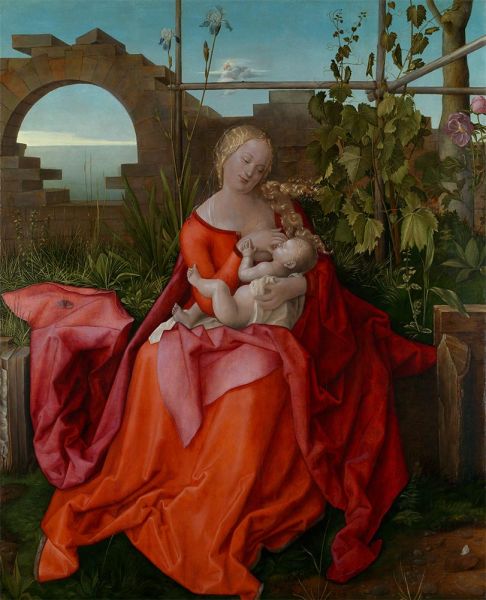 Die Madonna mit der Schwertlilie, c.1500/10 | Durer | Gemälde Reproduktion