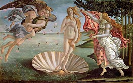 The Birth of Venus, c.1485 by Botticelli | Painting Reproduction