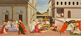 Three Miracles of Saint Zenobius, c.1500/10 von Botticelli | Gemälde-Reproduktion
