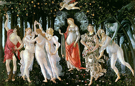 Primavera, c.1482 | Botticelli | Painting Reproduction